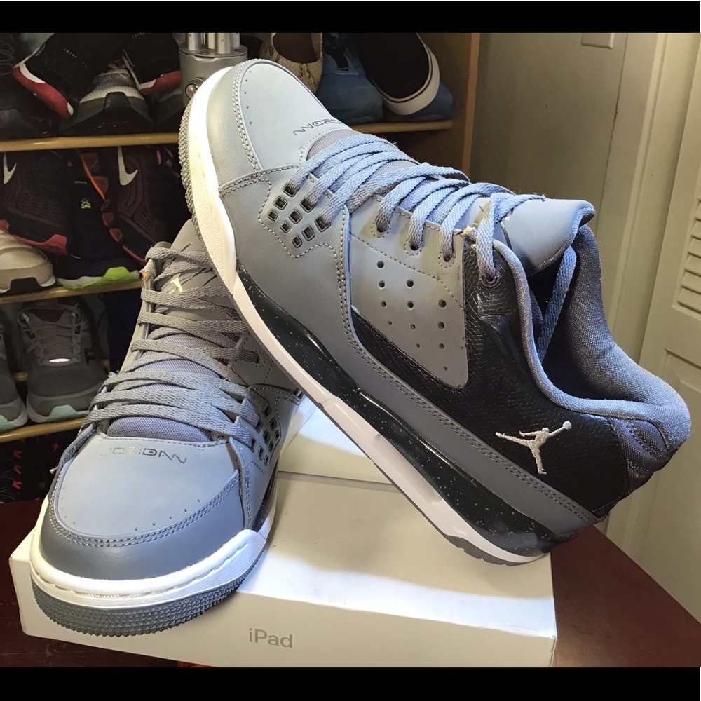 RARE 2013 Nike Jordan Flight Club Mens Basketball Shoes Grey Sneakers 599929-005 - Picture 1 of 16